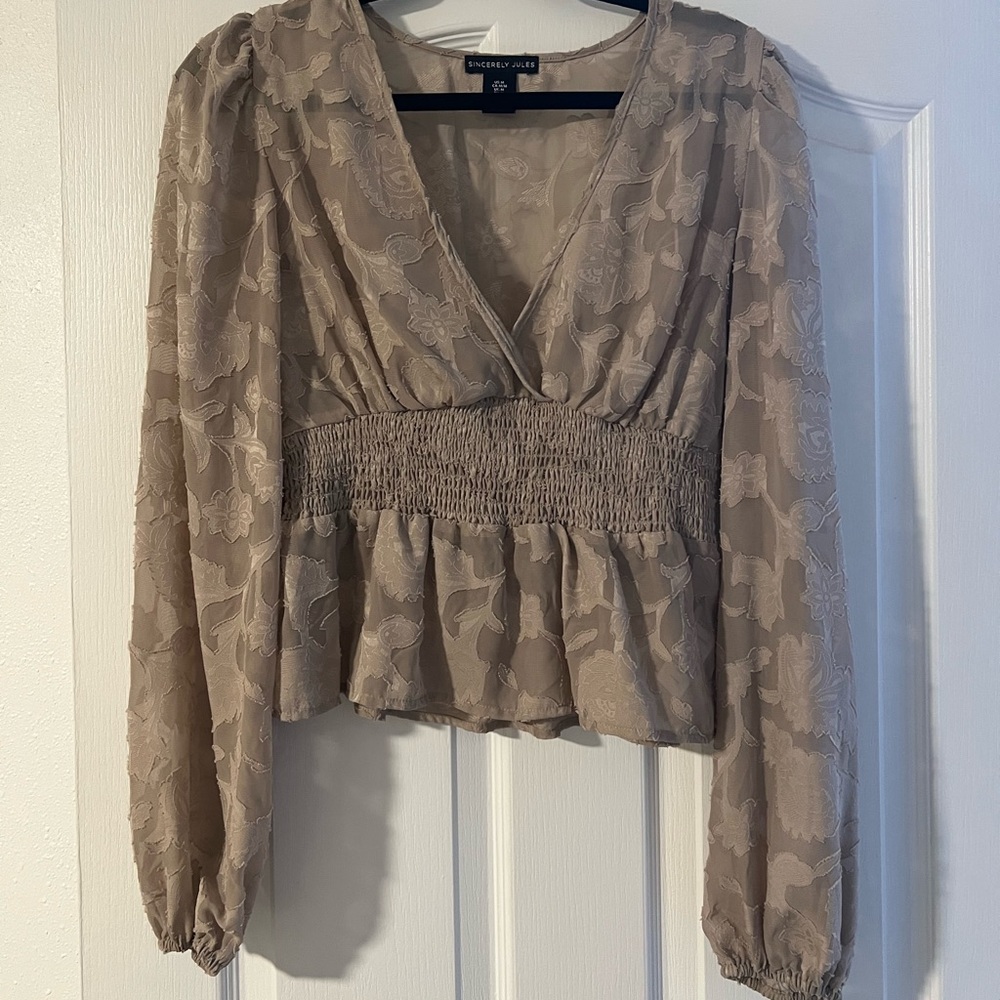 Sheer blouse